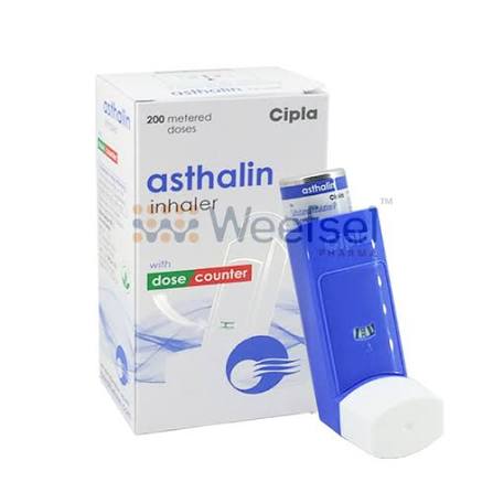 Salbutamol Inhaler - 100mcg, 200 Metered Doses | Plastic Material, Boxed Packaging, 1 Million Units Monthly Supply - 100mcg, 200 Metered Doses | Plastic Material, Boxed Packaging, 1 Million Units Monthly Supply
