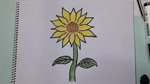 Shop' kleidung, hardware und mehr bei surfdome mit über 200 marken. How To Draw A Sunflower Easy Step By Step Sunflower Drawing Tutorial Youtube