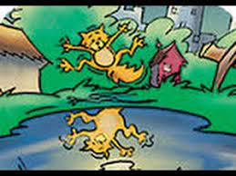 Le Chat Et La Lune The Cat And The Moon Cats Cat Call Moon