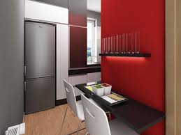 modern apartment design with red