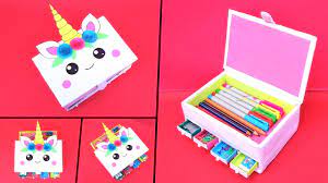 How To Make Unicorn Pencil Box From Waste Cardboardsbest Out Of Waste Diy Pencil Case - Youtube In 2021 Diy Pencil Case Pencil Case Diy Tutorial Cardboard Crafts Diy