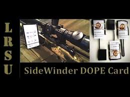 Hoping to have a discussion on wrist coach usage and dope cards! Must Have Rifle Accessories Sidewinder Rifle Mounted Drop Chart Review Youtube