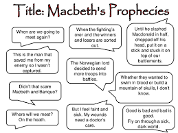 Prophecies Lesson Activity Macbeth Teaching Shakespeare Shakespeare Lessons Macbeth Lessons