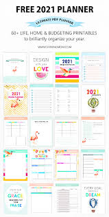 Free Planner 2021 In Pdf Design A Life You Love In 2020 Free Planner Pages Planner Printables Free Free Planner