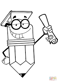 There's also a nice grouping of holiday coloring pages here. Happy Pencil Character Graduate With Diploma Coloring Page Free Staggering Pages Printable Book Pen For Stephenbenedictdyson Coloring Home