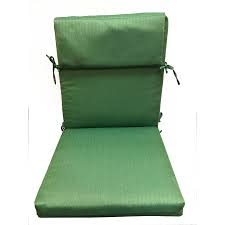 Allen Roth Outdoor Cushion Solid Green High Back Patio Chair Cushion Lowes Com In 2020 Patio Chair Cushions Outdoor Cushions Back Patio