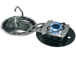 Spule Kocher Kombination Rund 300 Mm Platzsparwunder Kochfelder Wohnwagen Gasschlauch