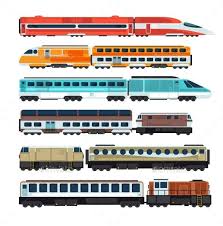 Railroad Passenger Trains And Carriages Train Passenger Carriages