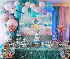 Lots of mermaid party ideas and free printable shells and stars to diy your party. Backdrop Diy Mermaid Birthday Party Ideas Novocom Top