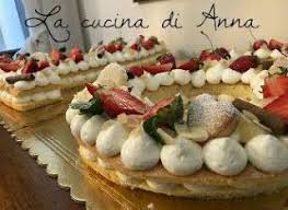 La Cucina Di Anna Cream Tart Con Pan Di Spagna Idee Alimentari Pan Di Spagna Dolci