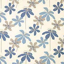 Blue Natural Made To Measure Curtains In 7 Days John Lewis Flower Curtain Budget Fabric Made To Measure Curtains