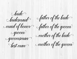 Download Bridal Party Wedding Svg Cut File 72175 Svgs Design Bundles