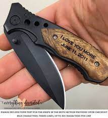 I Love You More Engraved Pocket Knife Gift For Boyfriend Etsy Romantic Gifts For Him Engraved Pocket Knives Diy Gifts For Boyfriend
