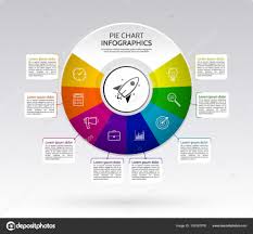 Abstract Pie Chart Graphic For Business Design Template