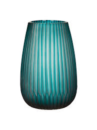 John Lewis Partners Carved Glass Vase Teal H23 5cm At John Lewis Partners About 7% of these are glass & crystal vases.