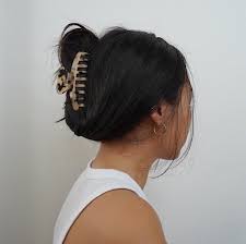 Classic Tortoise Shell Large Hair Claw Clip Perfect For Thick Etsy In 2021 Thick Hair Styles Clip Hairstyles Hair Styles