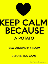 Add to my soundboard install myinstant app report download mp3 get ringtone notification sound. Keep Calm Because A Potato Flew Around My Room Before You Came Keep Calm And Posters Generator Maker For Free Keepcalmandposters Com