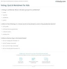 Displaying 22 questions associated with risk. Voting Quiz Worksheet For Kids Study Com