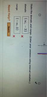 In advanced mathematics, interval notation is the preferred method of representing domain and range and is cleaner and. Solved Use Transformations Of The Graph Of Y 1 X To Graph Chegg Com
