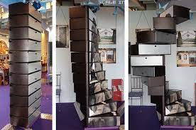 See more ideas about stairs, stairs design, loft ladder. Eclettica Is Vertical Stack Of Drawers That Swivel To Become Staircase