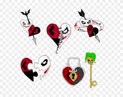 Whether an arm tattoo, chest tattoo or back tattoo. Mad Love Tattoo Design 2 By Little His And Hers Harley And Joker Tattoos Free Transparent Png Clipart Images Download