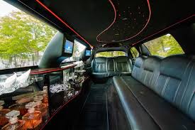 Black Stretch Limo Interior