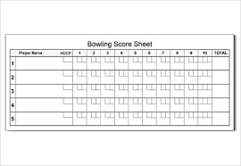 Free 11 Sample Bowling Score Sheets In Google Docs Google