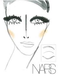 Nars Face Chart For Honor Mercedes Benz Fashion Week 2012