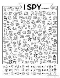 free printable i spy summer activity paper trail design