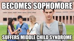 Becomes Sophomore Suffers Middle Child Syndrome Soul Searching Sophomore Quickmeme