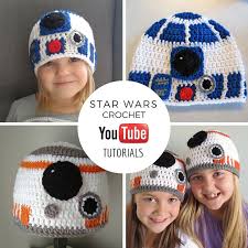 Easy Step By Step Youtube Tutorial Starwars Crochet Bb 8 Crochet Hat And R2 D2 Crochet Hat Easy To Follow Fun To Crochet Hats Star Wars Crochet Crochet