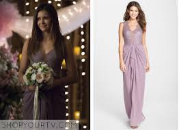The Vampire Diaries Season 6 Episode 21 Elena S Mesh Panel Gathered Lace Gown Shop Your Tv In 2020 Vampire Diaries Fashion Dresses Fashion