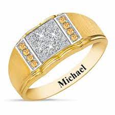 Birthstone Diamond Ring Mens Wedding Rings Gold Rings Diamond Ring