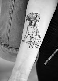 Black And White Boxer Dog Tattoo Ideas 14 Unusual Dog Tattoos For Boxer Lovers Page 2 Of 3 Petpress In 2020 Small Dog Tattoos Tattoos Dog Tattoos