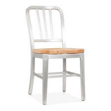 Maybe you would like to learn more about one of these? Metal Navy Chair 1006 Silver Anodized Natural Wood Seat Restaurant Chairs