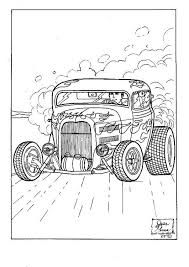 Hot rod to print coloring pages are a fun way for kids of all ages to develop creativity, focus, motor skills and color recognition. Coloring Page Hot Rod Free Printable Coloring Pages Img 7952