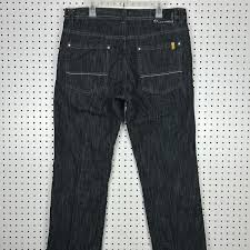 Southpole Goth Black Baggy Jeans Sz 38x34 Wide Leg Denim Streetwear Skate  Y2K | eBay