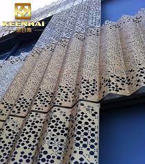 You can select any hole sizes and patterns of traditional perforated metal panels in our stock. China Decorative Perforated Corrugated Metal Curtain Wall For Balcony Keenhai Cw005 China Aluminum Facade Wall Panel