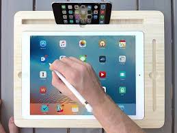 Iskelter Canvas Smart Desk Holds Your Ipad Pro Apple Pencil Iphone And More Gadgetsin Ipad Pro Apple Pencil Apple Ipad Pro Apple Ipad