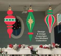 Holiday Signs Giant Ornaments 5 Woodcraft Pattern Christmas Tree Yard Art Outdoor Wooden Christmas Decorations Christmas Yard Art
