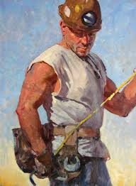 Gurney Journey April 2012 Art Of Man Steel Worker Figure Painting