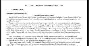 Mengapa orang cina membuat mi? Soal Pts Bahasa Sunda Kelas 7 Sem 1 Kurikulum 2013 Jawaban Soal Pelajaran