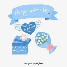 父の日のイラスト横断幕 愛の花ギフトボックス 父の日 横断幕 ギフト