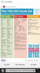 Food List 21 Day Sugar Detox Yes No Foods List 21 Day Sugar Detox Best Diets Sugar Detox