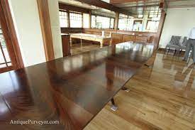 Duncan phyfe double pedestal dining room table seats 10 to 12 people. 10 To18 Foot Large Triple Pedestal Mahogany Dining Table