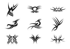 Each design is unique and in ancient times they were used by different warriors of various tribes. Free Tribal Tattoo Vector Art