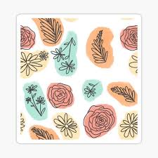 Cute Flower Graphic Stickers for Sale