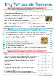 One or more of the following statements may affect this document. King Tut And His Treasures English Esl Worksheets For Distance Learning And Physical Classrooms
