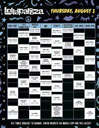 We did not find results for: Take A Look At The Complete Lollapalooza 2019 Schedule