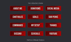 Red Poly 12 Profile Panel Package Etsy In 2021 Social Media Schedule Profile Paneling